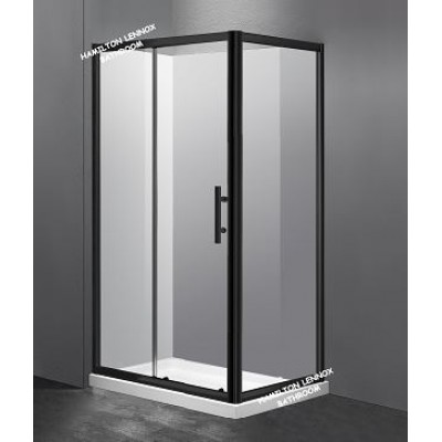 Shower Box - Glow Series 2 Sides (1200x900x1900mm) Black